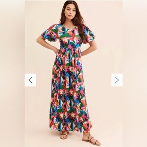 NWT Small S Beach Riot Weston Maxi Dress Anthropologie Open Back